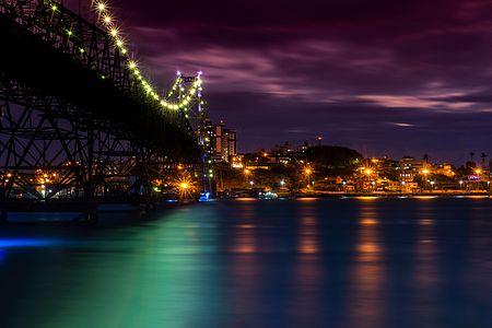 5. Hercílio Cruz Bridge, Florianópolis Author: Alfabilesantana