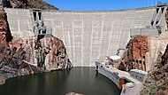 The dam after expansion and renovation