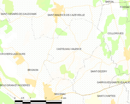 Castelnau-Valence - Localizazion