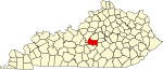 State map highlighting Marion County