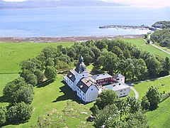 Manor of Austrått and Trondheimsfjord.