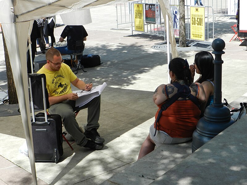 File:Street performers at Winston Churchill Square in Edmonton 05.JPG