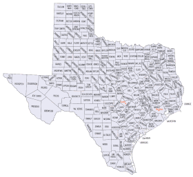 Comtés de l'État du Texas