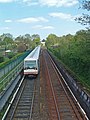 Metro near station Wandsbek-Gartenstadt