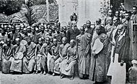 Henry Olcott and Buddhists (Colombo, 1883)۔