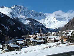 Skyline of Ollomont