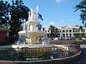 Aurora Park located in Laoag City, Ilocos Norte. The provincial capitol can be seen in the background