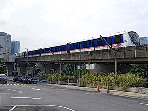 Train 176 approaching Lembah Subang station