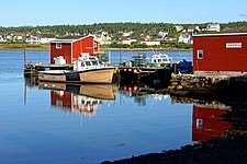 Porto de Louisbourg em Cape Breton, o segundo município mais populoso da Nova Escócia.