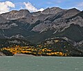 Skogan Peak vom Barrier Lake aus gesehen