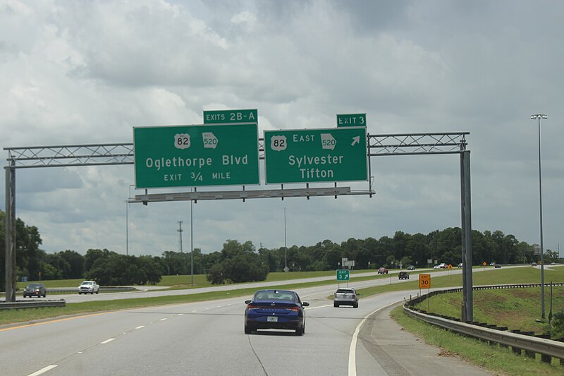 File:US82EB, Albany, Exit 3.jpg