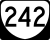 State Route 242 marker