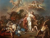 Lymnans a Niobe gans Jacques-Louis David