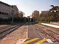 Signaux mécaniques (Avertissements et carrés) de voies en sortie de gare en direction la Gare de Meyrargues