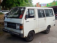 Indonesian-built Daihatsu Hijet 1000 (S75), with locally developed bodywork intended for use as an angkot