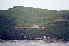 Diego Ramírez islands and it's lighthouse, last place before the Antarctic.