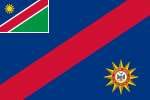 2:3 Vlag van die Namibiese polisie, sedert 1 November 2009