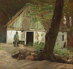 Parti fra Brødebæk Vandmølle, Gisselfeld, 1890