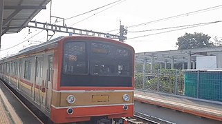 10-car 205 series set 60 (formerly Musashino Line set M21) at Pondok Ranji, October 2021