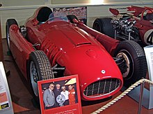 Photo de la Lancia-Ferrari D50 de 1955.