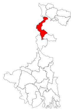 Location of Uttar Dinajpur district in West Bengal