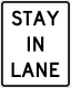 Stay in lane