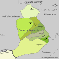 Municipalities of Canal de Navarrés