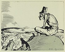 'Australian Forest Destruction', published in Art in Australia, 1 June 1926 (caption: "My word, pretty soon none of us real Australians left!").