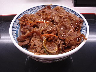 With yakiniku beef