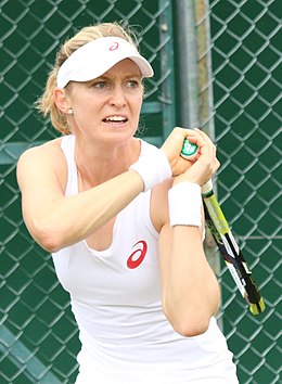 Julia Boserupová v kvalifikaci Wimbledonu 2016