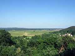 Blick von der Carlsburg (im Hintergrund die Neuenhagener Insel)