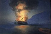 Exploding Ship, 1900. Óleo sobre tela, 67 x 96.5 cm