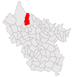 Location in Buzău County