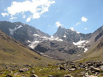 Glacier San Francisco, monument naturel El Morado, été 2007