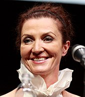 Michelle Fairley at the 2013 San Diego Comic Con International in San Diego, California.