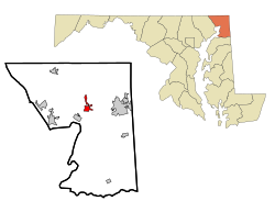 Location of North East, Maryland