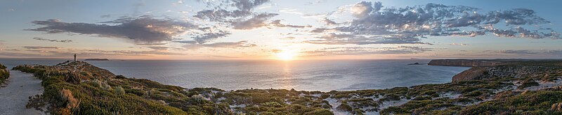 File:Panoramic view of Cape Spencer and The Gap, Dhilba Guuranda-Innes NP 20230208.jpg