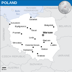 Location of Poland