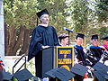 Tim speaking at the 2006 UC Berkeley School of Information commencement