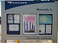 Amtrak Station Map for Macomb, Illinois