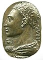 Leon Battista Alberti, placca-autoritratto, 1435 circa (Parigi, Cabinet des Medailles)