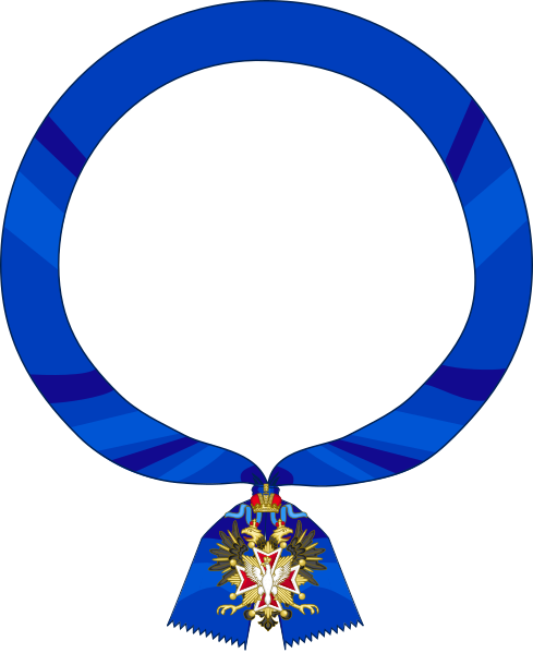 File:Heraldic Imperial and Royal Order of the White Eagle sash.svg