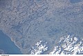 landscape with Lac de la Gruyère and Switzerland Alps (photo from ISS)