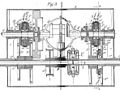 1896 - Electromagnetic gearbox from Krebs's car English patent (GB189619774A).