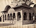 Samuel Bourne, "Upper Portion of the Palace, Goverdhun, 1312," 1863-1869, photograph mounted on cardboard sheet, Department of Image Collections, National Gallery of Art Library, Washington, D C