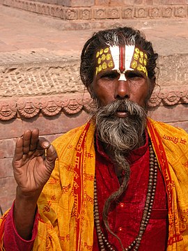 ’n Sadhu in Katmandoe, Nepal