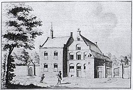 tekening van L. P. Serrurier (1729, naar een ouder origineel)