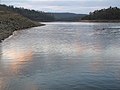 Encoro de Portodemouros. Á dereita Loño, Vila de Cruces; á esquerda, Santiso