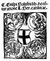Титульний аркуш видання із символами чотирьох євангеліств, 1505