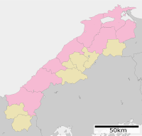 出雲大社の位置（島根県内）